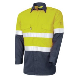 Lightweight PPE2 Two Tone FR Shirt with Loxy Reflective Tape