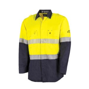 Ultra-lightweight PPE2 Two Tone FR Shirt with Segmented FR Reflective Tape