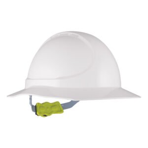 GT12 Type 1 ABS Non-Vented Broad Brim Hard Hat with Ratchet Harness