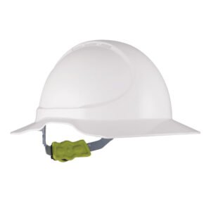 GT14 Type 1 ABS Non-Vented Earmuff Suitable Broad Brim Hard Hat with Ratchet Harness