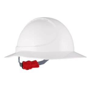 The Mate Type 1 ABS Non-Vented Broad Brim Hard Hat with Ratchet Harness
