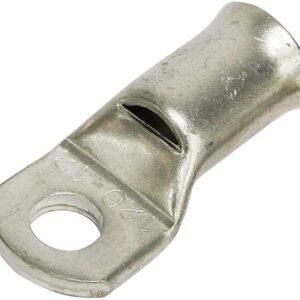 HellermannTyton CL70-8BM-1 Bell Mouth Copper Cable Lug, Crimp Type, 70mm Cable, 8mm Stud, 99.9% Copper, Electro Tinned Finish for Corrosion Resistance